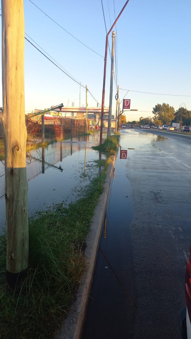 Importante p�rdida de agua por la rotura de un ca�o